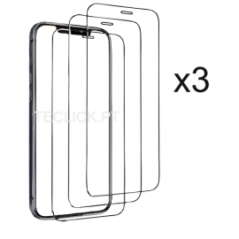 Pack 3 peliculas de vidro transparente para iphone